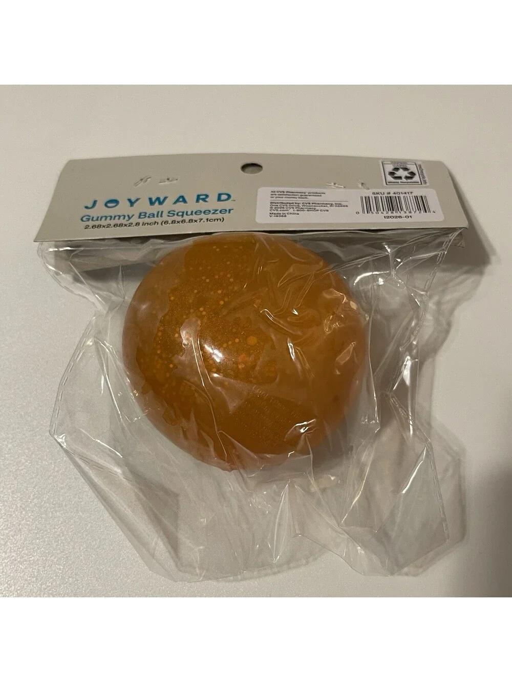 Halloween Pumpkin Sugar Maltose Squishy Smusher Gummy Ball - NEW IN PACKAGING
